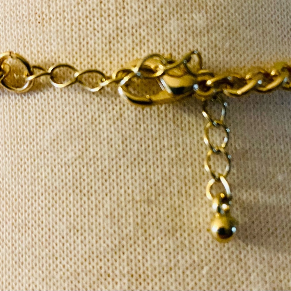 Vintage Chic Gold and Black Spike Necklace - Picture 4 of 5